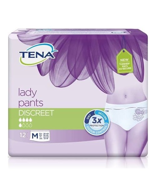 Tena Lady Pants Discreet Talla M 12 Und